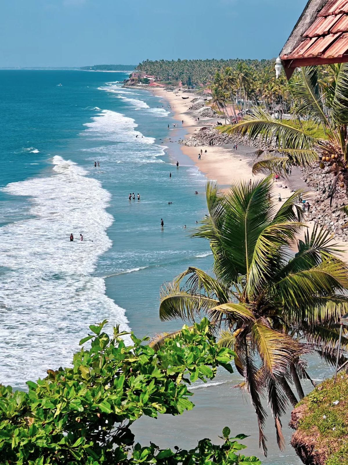 Varkala cliff beach tour from Madurai – natural springs Kerala
