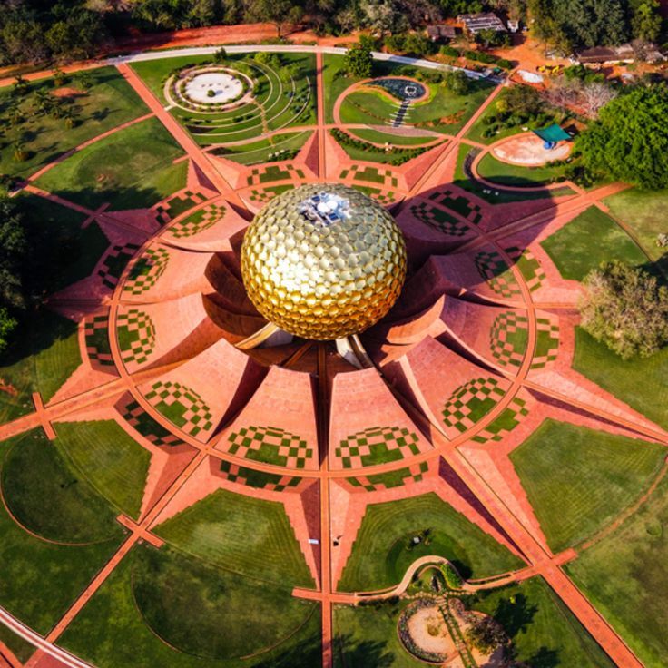Auroville Matrimandir golden dome tour from Madurai – Pondicherry